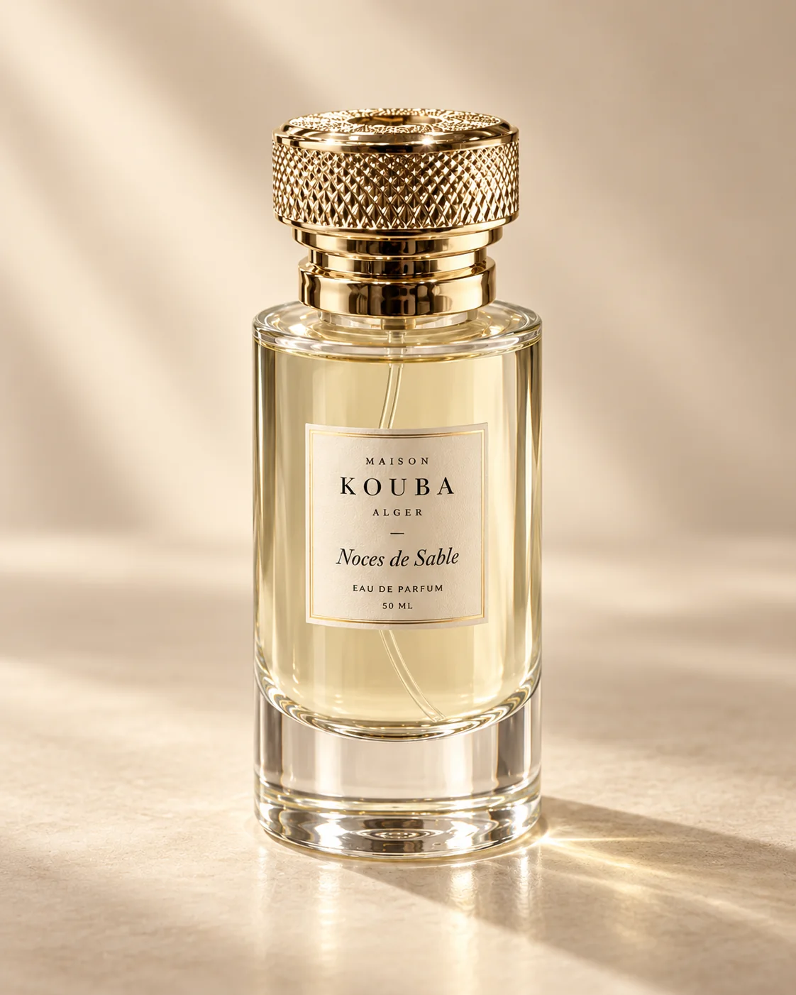 Noces de Sable, flacon de la collection Maison Kouba