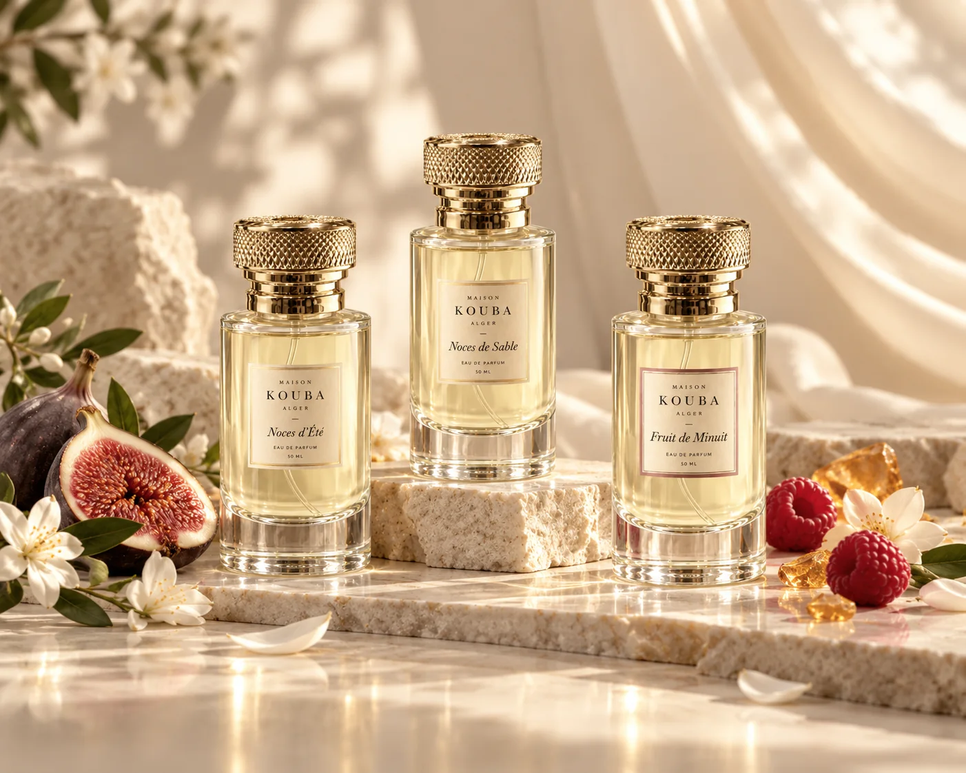 La collection inaugurale Maison Kouba : trois parfums